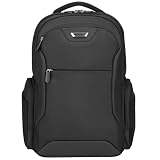 Targus CUCT02BEU Laptop-Rucksack für Geschäftsreisende 15,6 Zoll Ergonomisch – Schwarz 30 Liter. Langlebig, wasser- und verschleiß
