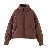 The Deal, Damenjacke Für Winter Mantel Reißverschluss Hoodie Mantel Oberbekleidung Verdicken Daunen Damen Jacken Winter Warm Solid Damen Western Gürtel, Damen Hoody Mit Kapuze S