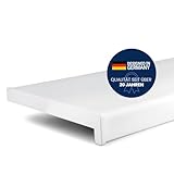 TJ Fensterbank Innen I 20 x 120 cm I weiß I hochwertige PVC Fensterbank mit Seitenabschluss I Fensterbrett kratzfest & feuchtigkeitsundurchlässig I pflegeleichter & langlebiger Fenstersims für I