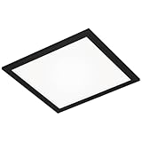 Briloner Leuchten - LED Panel, LED Deckenleuchte, Deckenlampe, Deckenstrahler, 12 Watt, 1.300 Lumen, 4.000 Kelvin, Weiß-Schwarz, 295x295x55mm (LxBxH), 7191-015