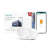 Meross Smart Garagentoröffner Fernbedienung, kompatibel mit CarPlay, Apple HomeKit, Siri, Alexa und Google, Universal WLAN Garagentoröffner mit Benachrichtigung, Sprachsteuerung, Auto-Close und T