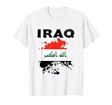 Iraqi Irak Karte Iraq Flagge Irak Fahne Irakische Flagge T-S