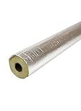 5 x Rohrschale Mineralwolle ALU für Rohre mit Durchmesser: 42 mm, Dämmstärke: 20 mm - Miwo Rohrisolierung Isolierung alukaschiert Dämmung Heizung - 5 x 1 m = 5