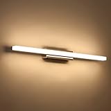 Klighten 14W 60CM LED Spiegelleuchte Bad, IP44 Badleuchte Badlampe Wand, Spiegellampe Badezimmer Lampe Wandleuchte, 110-240V, 910Lumen, Warmweiß 3000