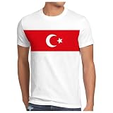 Turk Bayragi Ay Yildiz Trikot Paris Fanartikel Türkçe Shirt Herren Damen Paris Sommerspiele Rundhals Sommershirt Kurzarmshirt Fitness Sportshirt Slim Fit Türkei Oberteile(#01-03, S)