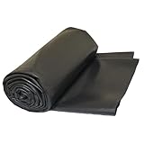 Faltbare Teichfolie aus HDPE, 4 m x 12 m, durchstich- und reißfest, ideal für Fischbecken und Wassergärten, Schw