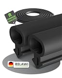 RELAWI® Premium Fensterdichtung für Fenster aus Kunststoff oder als Türdichtung für Terassentüren Schalldämmend und als Kälte Dichtung |aus langlebigen TPE (S-232, 10m)