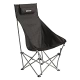 Outwell Emilio Campingstuhl, Schwarz, 65 x 44 x 101 cm (WxDxH)
