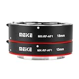 Meike MK-RF-AF1 13mm + 18mm Metall AF Vollrahmen Makro Extension Tube Adapter Ring Kit für Canon EOS-R Series Kameras Canon RF Mount Kameras EOS-R EOS-R