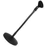 SHOWERORO Mikrofonständer Stehpult USB c kopfhörer Verstärker stehen Tischmikrofon-Teleskopständer mikrofonstativ microphone stand Tischständer mit Mikrofonclip Mikrofonhalter Metall Black