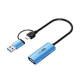 1080P 4K30Hz Videoaufnahmekarte mit USB- und USB-C-Anschluss PD100W Capturing Dock für nahtlose Videoübertragung