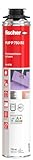 Fischer Premium Perimeter Klebeschaum PUP P 750, Montageschaum zum Isolieren, Verkleben & Befestigen, Bauschaum für rund 13 qm Wandfläche, PU-Schaum für Schaumpistolen, 750 ml, Transp