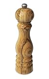 Peugeot Pfeffermühle Paris 22 cm Olivenholz I Hochwertige Pfeffermühle manuell aus Olivenholz I Mit individueller Einstellung des Mahlgrades I Küchenzubehör I