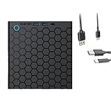 Jeenuuder Externer CD-/DVD-RW-Laufwerk, USB 3.0, Typ C, 8 MB, DVD-Brenner aus Kunststoff, tragbarer DVD-Brenner für Laptop