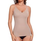 SLIMBELLE Body Shaper Hemdchen Nahlos Formendes Camisole Shaping Hemd Shape Unterhemd Damen Tanktop Bauchweg Shapewear Spaghettiträger Top