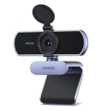 UGREEN Webcam 2K, Webcam mit Mikrofo, Webcam für PC, 80°Sichtfeld，Webcam mit Privacy Cover，Autofokus, Automatische Lichtkorrektur, Stereo-Sound, Plug & Play, PC Kamera für Windows/MacOS/Zoom/Skyp