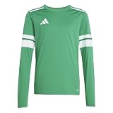 adidas Unisex Kinder SQUADRA25 Jersey Long Sleeve Kids, Team Green/White, 7-8 Y