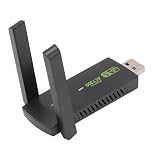 Dpofirs Wireless USB -WiFi -Adapter, RTL8812CU 1300Mbit / S Hochgeschwindigkeits WLAN Dongle Wireless Adapter Mu Mimo mit 2 5dbi Antennen für PC