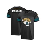 FOCO NFL Herren Offiziell lizenziertes Primary Logo Game Day Team Trikot, Jacksonville Jaguars - Schwarz, XL