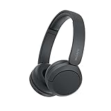 Sony WH-CH520 Kabellose Bluetooth-Kopfhörer - bis zu 50 Stunden Akkulaufzeit mit Schnellladefunktion, On-Ear-Modell - Schw