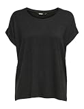 ONLY Damen Onlmoster S/S O-Neck Top Noos JRS, Dark Grey Melange, XL