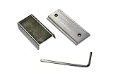 GARDINIA Schienenverbinder für Aluminium-Vorhangschiene Luna, Länge 5 cm, Metall (Packung mit 6)