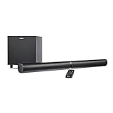 MEDION P64150 2in1 Convertible Bluetooth TV Soundbar mit Funk-Subwoofer (2.1 Soundbar, 2 x 30 Watt, 60 Watt Subwoofer, Wandmontage, HDMI ARC mit CEC, AUX, optischer Eingang)
