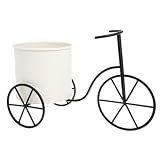 TINEASUR Fahrradständer Pflanzgefäß Für Pflanzen Im Freien Blumenständer Für Hochzeit Multifunktionaler Blumeneimer Topfpflanzenhalter Blumentöpfe Desktop-Dekoration Weiß S