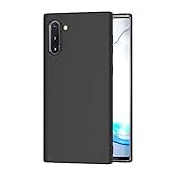 AICEK Hülle Compatible Samsung Galaxy Note 10, Schwarz Silikon Schutzhülle für Samsung Note 10 Case TPU Bumper Galaxy Note 10 Handyhülle (6,3 Zoll)