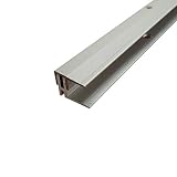 ufitec® TPL Profi MAX Parkett Profil System für Parkettböden und Landhausdielen - geeignet für Belagshöhen von 14-21 mm - ALU eloxiert (Abschlußprofil | Länge: 90 cm, Silber)