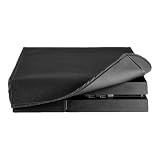 eXtremeRate Spritzwasserdichte Tasche für ps4 Konsole Nylon Cover Staubschutz Sleeve Hülle Zubehör Abdeckung für ps4 Konsole(Schwarz)