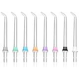 EIHI 8 Stück Ersatzspitzen für Waterpik-Wasserflosser, Hochdruck-Wasserflosser-Spitzenersatz, kompatibel mit Waterpik-Munddusche und Z