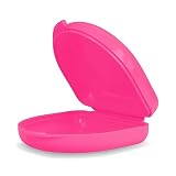Wellsamed KFO Schienenbox Classic, Pink, zum Aufbewahren von Zahnspangen oder Z