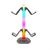 Eawfgtuw Gaming-Controller & Kopfhörer-Ständer Organizer für Xbox für PS5 für PS4-Switch, ABS-stabiler Aufbewahrungshalter, kompaktes 195,33,8 cm Design, schwarzes stilvolles Schreibtischzubehör fü