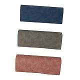 TOGEVAL 3 Stück Tragbare Brillenaufbewahrungsboxen Brillenhalter Set in Grau Blau Rosa Ideal Als Brillenorganizer Für Mehrere Brillen Perfektes Tragbares B