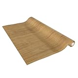 Venilia Möbelfolie selbstklebend, Eiche Hell Holzoptik, 45 cm x 2 m, Deco Standard, PVC, langlebig, einfache Entfernung, hitzebeständig, reißfest, 56147