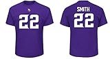 Majestic Athletic NFL Football T-Shirt Minnesota Vikings Harrison Smith 22 lila Trikot Jersey Receiver (XL)