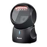 Eyoyo 1D 2D QR Barcode Scanner, Hands-Free Auto Sensor Scanner, Barcodeleser Scanner, USB Corded Desktop Barcode Scanner für POS PC Supermarkt Bibliothek Retail Book