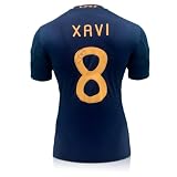 Exclusive Memorabilia Von Xavi Hernandez signiertes Spanien-Fußballtrikot 2010