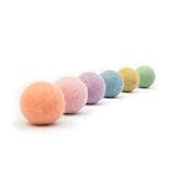 LucyBalu® Filzbälle für Katzen | Katzenspielzeug | Katzenbälle aus Filz | Katzen Spielsachen aus 100% Wolle | Natürliches Spielzeug für Katzen | Spielbälle für Katzen Fair aus Nepal | 6 Stück | B