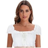 GFPGNDFHG Tracht Damen Trachtenrock Trachtenmieder Trachtenbluse Damen Bluse Dirndl weiß Trachtenhose Damen Dirndlbluse Langarm schwarz Bluse Damen Spitze Dirndl Damen rosa Trachtenbluse D