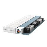 BMM Matratze 140x200 cm Ortho Medic Taschenfederkernmatratze Härtegrad H2/Öko-Tex Zertifiziert/ergonomische 7 Zonen Matratze Höhe 21 cm/Matratzen Deutsche Produktentwicklung