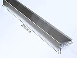Ortgangblech Ortgangwinkel Ortblech 2 m lang Winkel Dach-Abschluss-Blech Giebelblech Dachrandblech Dach Kantblech Alu natur blank silber lackierbar (60 x 125 x 2000mm)