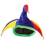 4 Stück Clownhut halloween hut faschingshütchen Halloween hat Funny hat Fabulous hat Halloween-Party-Kostüm Frau Zirkus Mantel halloween deko puppenzubehör Karneval-Hut Narrenhut LIFKOME