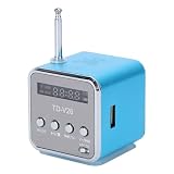 Koorium® Kabelloser Mini-Lautsprecher, digitaler Lautsprecher, USB-Player, TDV26-Karte, tragbarer Lautsprecher, MP3/4-Player-Lautsprecher, Akku-Mini-Lautsprecher, Musik-Player, tragbares FM-Radio, PC,