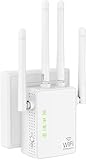WLAN-Extender-Signalverstärker für bis zu 5000 sq.ft und 55 Geräte, Verstärker mit großer Reichweite und Ethernet-Anschluss, Zugangspunkt, 1-Tasten-Einrichtung, Alexa-kompatib