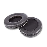 Lazmin 2 Stück/Paar 90 mm Leder Kopfhörer Schaum Ohrhörer, 9 cm große Ohrknospen Kopfhörer Ohrpolster Kissen Schwammabdeckungen für MDR-V700DJ V500DJ