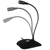 KLIM Talk USB - Standmikrofon PC und Mac - Kompatibel mit jedem Computer - Professionelles USB Mikrofon- High Definition Audio USB Microphone 2024 - Schw
