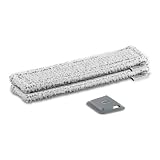 Kärcher WV Mikrofaser-Wischbezug Outdoor (2 Stück, viele abrasive Fasern ideal für Außenfenster, für WV Sprühflaschen mit Klettverschluss geeignet)
