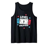 Level 9 freigeschalteter 9. Videospieler-Geburtstag für Jungen und Mädchen Tank Top